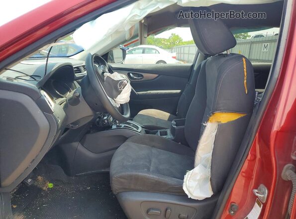 KNMAT2MV3GP726613 2016 NISSAN ROGUE Красный Вид салона спереди