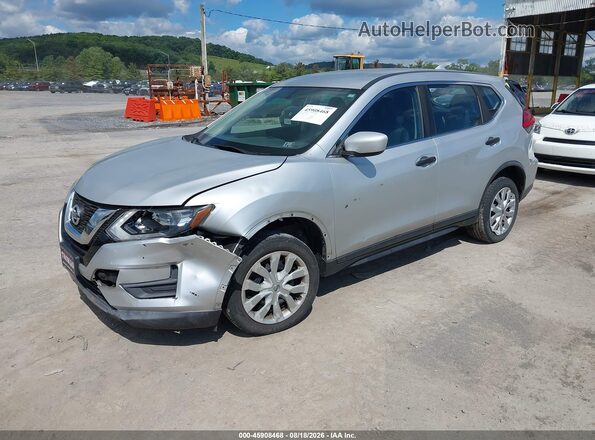 KNMAT2MV3HP569716 2017 NISSAN ROGUE Серебряный Передняя левая четверть