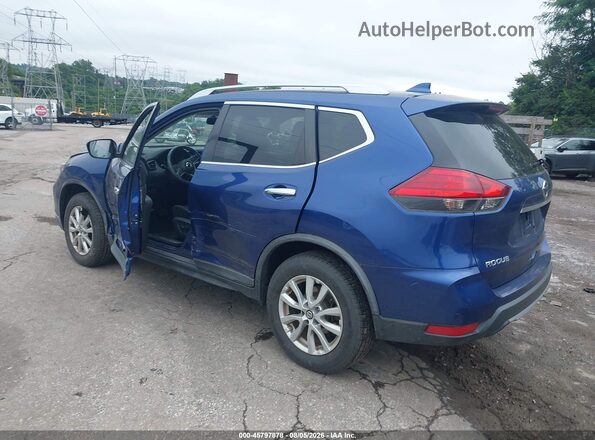 KNMAT2MV3HP585513 2017 NISSAN ROGUE Blue Trasero izquierdo