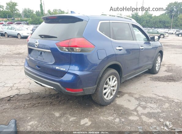 KNMAT2MV3HP585513 2017 NISSAN ROGUE Blue Trasero derecho