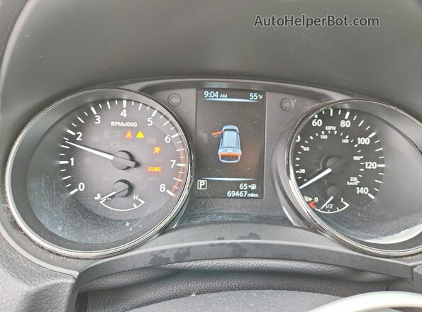 KNMAT2MV3HP588377 2017 NISSAN ROGUE Белый Вид щитка приборов