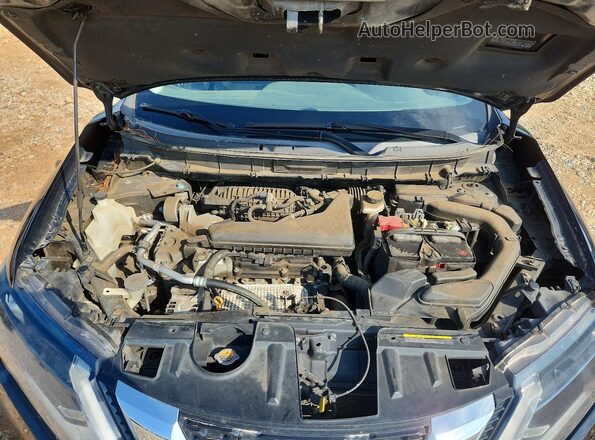 KNMAT2MV3HP604741 2017 NISSAN ROGUE Black Vista del compartimento del motor