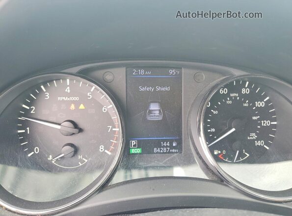 KNMAT2MV3JP574002 2018 NISSAN ROGUE Gray Սարքավորումների վահանակի տեսք