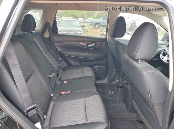 KNMAT2MV3JP622467 2018 NISSAN ROGUE Black Widok wnętrza z tyłu