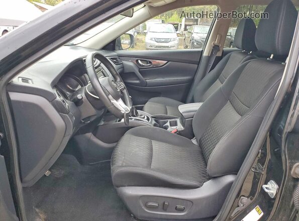 KNMAT2MV3JP622467 2018 NISSAN ROGUE Black Widok wnętrza z przodu