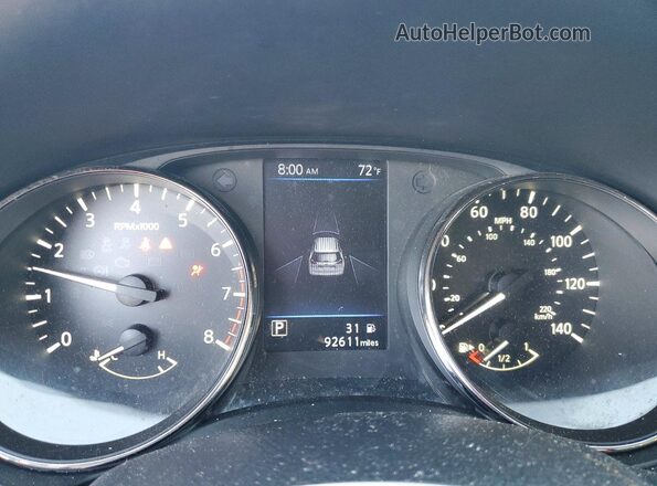 KNMAT2MV3LP517673 2020 NISSAN ROGUE Silver Սարքավորումների վահանակի տեսք