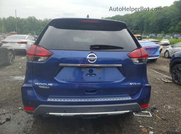 KNMAT2MV3LP529645 2020 NISSAN ROGUE Blue Rear view