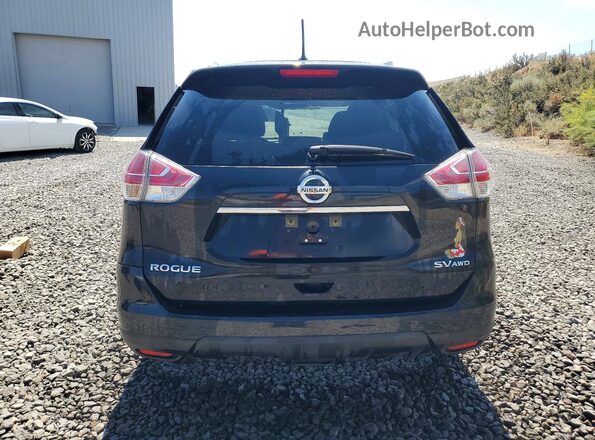 KNMAT2MV4GP594350 2016 NISSAN ROGUE Black Rear view