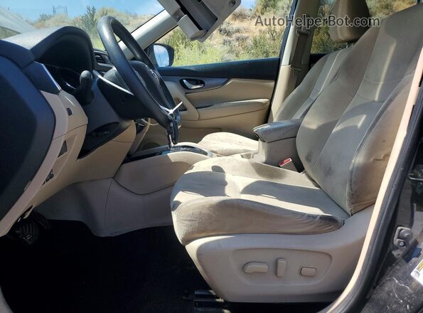 KNMAT2MV4GP594350 2016 NISSAN ROGUE Black Front interior view