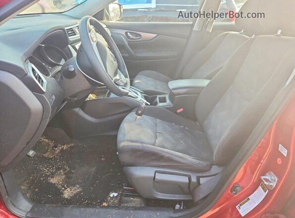 KNMAT2MV4GP601913 2016 NISSAN ROGUE Красный Вид салона спереди