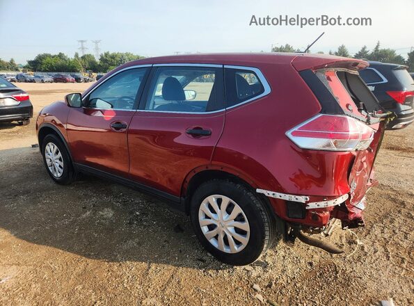 KNMAT2MV4GP601913 2016 NISSAN ROGUE Красный Задняя левая четверть
