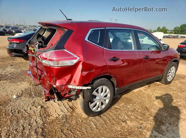 KNMAT2MV4GP601913 2016 NISSAN ROGUE Красный Задняя правая четверть