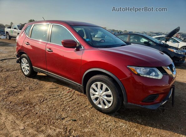 KNMAT2MV4GP601913 2016 NISSAN ROGUE Красный Передняя правая четверть