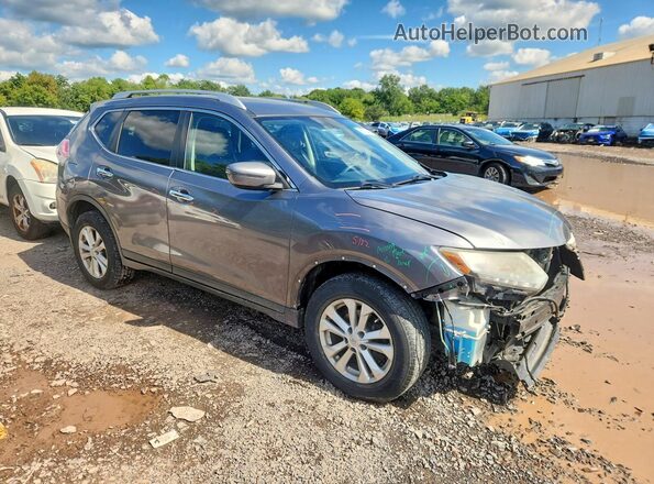 KNMAT2MV4GP609459 2016 NISSAN ROGUE Gray წინა მარჯვენა