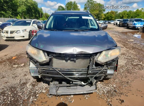 KNMAT2MV4GP609459 2016 NISSAN ROGUE Gray წინა ხედი
