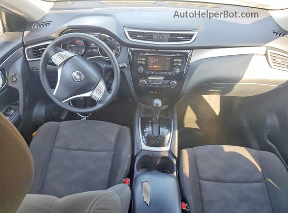 KNMAT2MV4GP609459 2016 NISSAN ROGUE Gray წინა პანელის ხედი