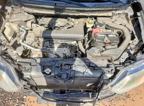 KNMAT2MV4GP609459 2016 NISSAN ROGUE Gray უკანა სალონის ხედი