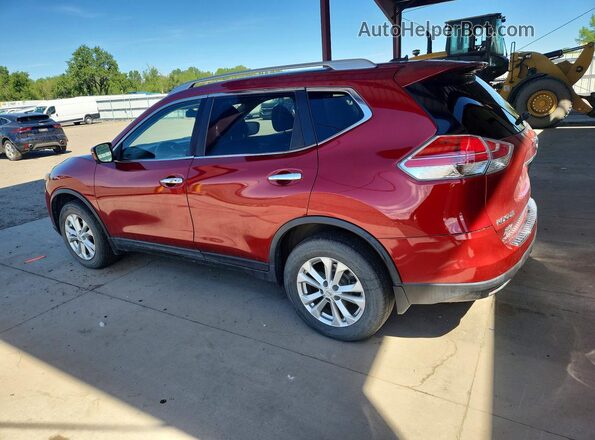 KNMAT2MV4GP613012 2016 NISSAN ROGUE Красный Задняя левая четверть
