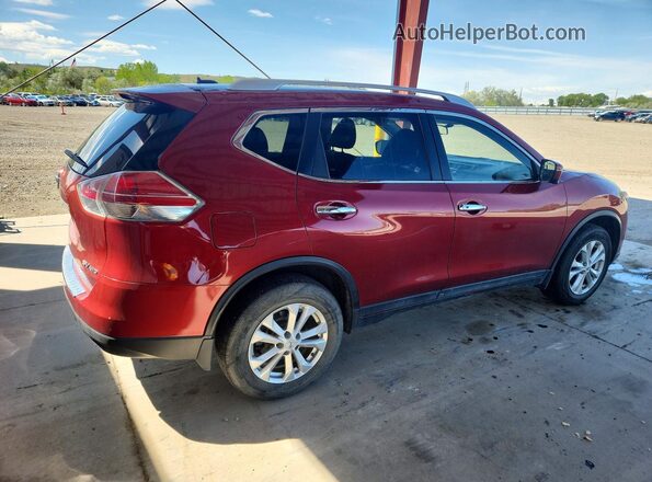 KNMAT2MV4GP613012 2016 NISSAN ROGUE Красный Задняя правая четверть