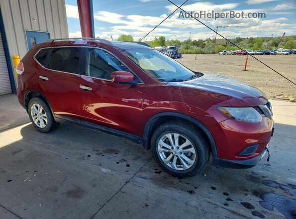 KNMAT2MV4GP613012 2016 NISSAN ROGUE Красный Передняя правая четверть