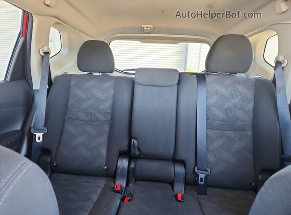 KNMAT2MV4GP613012 2016 NISSAN ROGUE Красный Вид задних сидений