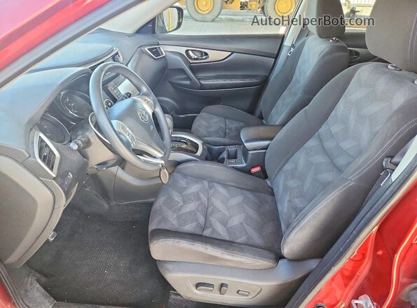 KNMAT2MV4GP613012 2016 NISSAN ROGUE Красный Вид салона спереди