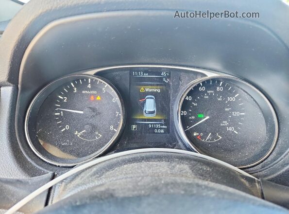 KNMAT2MV4GP613012 2016 NISSAN ROGUE Красный Вид щитка приборов
