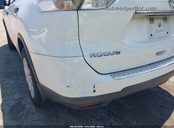 KNMAT2MV4GP613124 2016 NISSAN ROGUE White უკანა სალონის ხედი