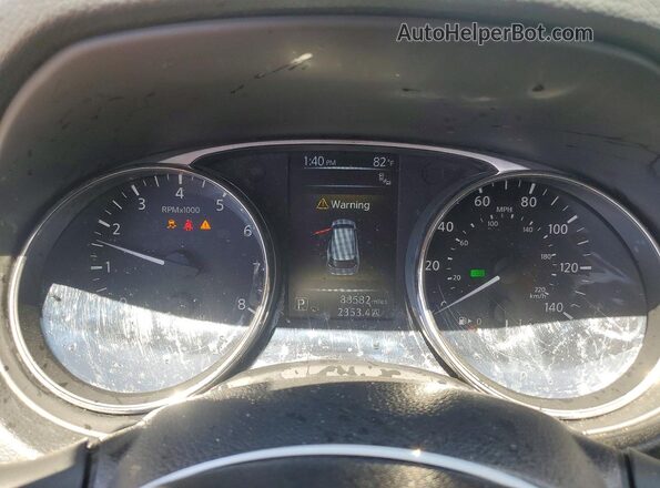KNMAT2MV4GP620820 2016 NISSAN ROGUE Gray Instrument cluster view