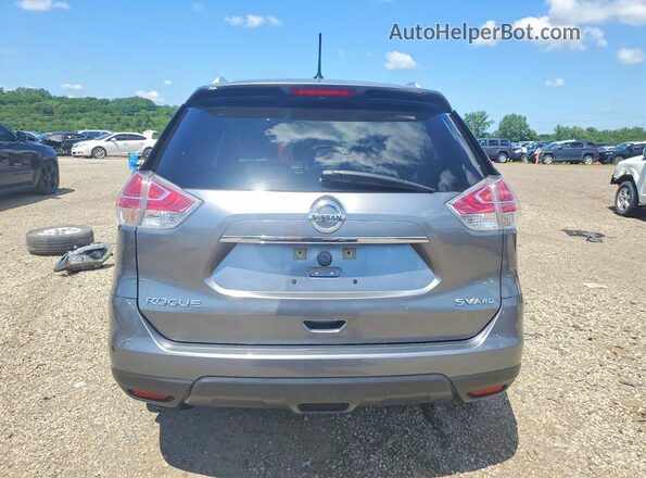 KNMAT2MV4GP620820 2016 NISSAN ROGUE Gray Rear view