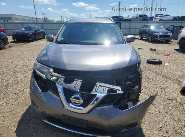 KNMAT2MV4GP620820 2016 NISSAN ROGUE Gray Front view