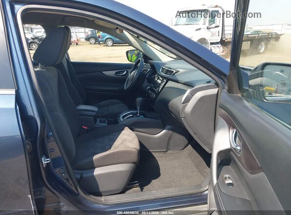 KNMAT2MV4GP632174 2016 NISSAN ROGUE Blue Вид салону спереду