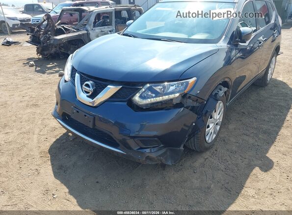 KNMAT2MV4GP632174 2016 NISSAN ROGUE Blue Вид спереду