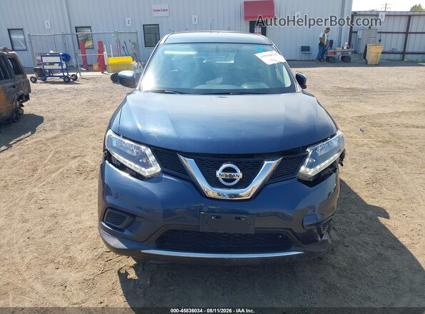 KNMAT2MV4GP632174 2016 NISSAN ROGUE Blue Вид задньої частини салону