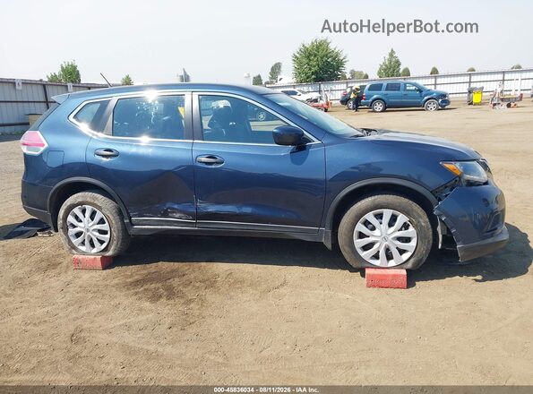 KNMAT2MV4GP632174 2016 NISSAN ROGUE Blue Панорамний вид салону 360°