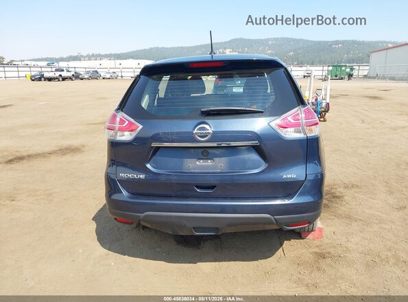 KNMAT2MV4GP632174 2016 NISSAN ROGUE Blue 