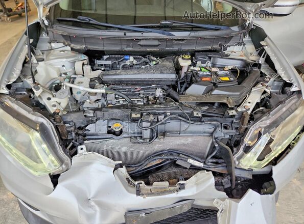 KNMAT2MV4GP637973 2016 NISSAN ROGUE Серебряный Вид подкапотного пространства