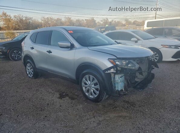 KNMAT2MV4GP670584 2016 NISSAN ROGUE Silver Передня права чверть