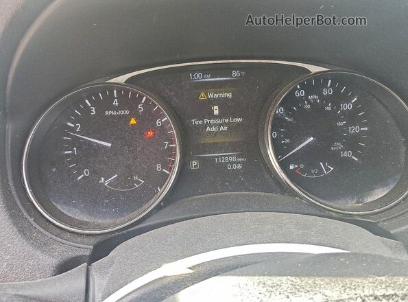KNMAT2MV4GP670584 2016 NISSAN ROGUE Silver Вид щитка приладів