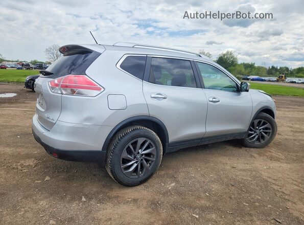 KNMAT2MV4GP680564 2016 NISSAN ROGUE Silver უკანა მარჯვენა