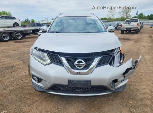 KNMAT2MV4GP680564 2016 NISSAN ROGUE Silver წინა ხედი