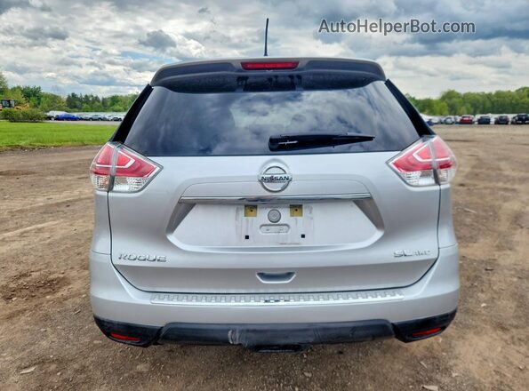 KNMAT2MV4GP680564 2016 NISSAN ROGUE Silver უკანა ხედი