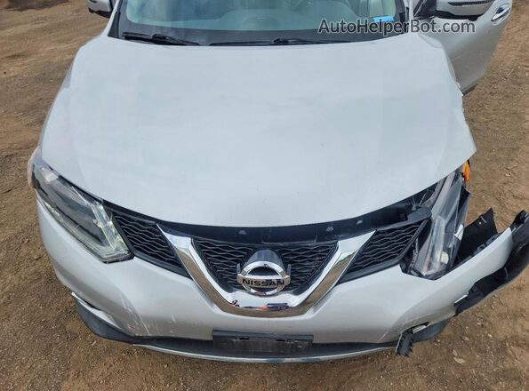 KNMAT2MV4GP680564 2016 NISSAN ROGUE Silver უკანა სალონის ხედი