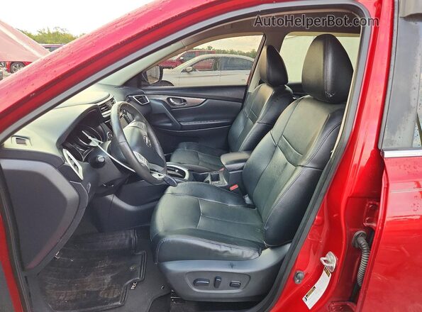 KNMAT2MV4GP691029 2016 NISSAN ROGUE Red Vista interior delantera