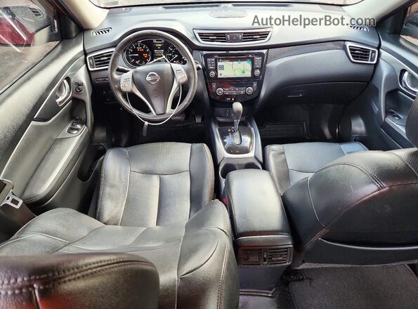 KNMAT2MV4GP691029 2016 NISSAN ROGUE Red Vista del salpicadero
