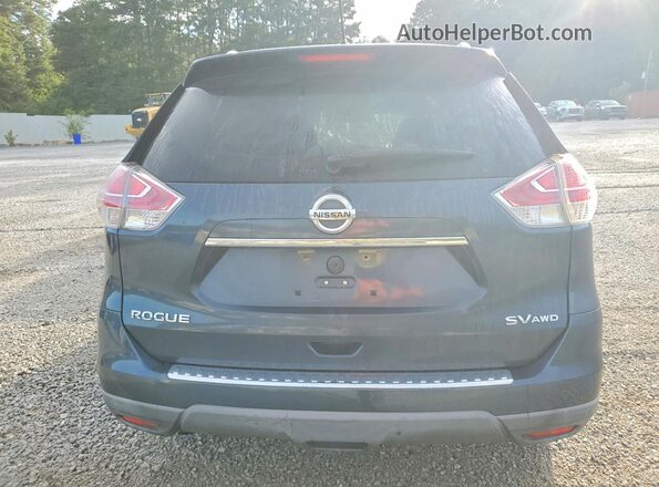 KNMAT2MV4GP703342 2016 NISSAN ROGUE Blue Widok z tyłu
