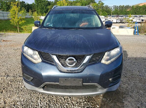 KNMAT2MV4GP703342 2016 NISSAN ROGUE Blue Widok z przodu