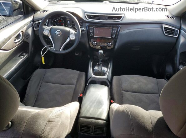 KNMAT2MV4GP703342 2016 NISSAN ROGUE Blue Widok deski rozdzielczej