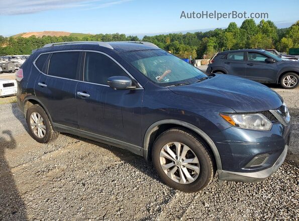 KNMAT2MV4GP703342 2016 NISSAN ROGUE Blue Przód prawy
