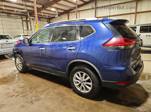 KNMAT2MV4JP550906 2018 NISSAN ROGUE Синий Задняя левая четверть